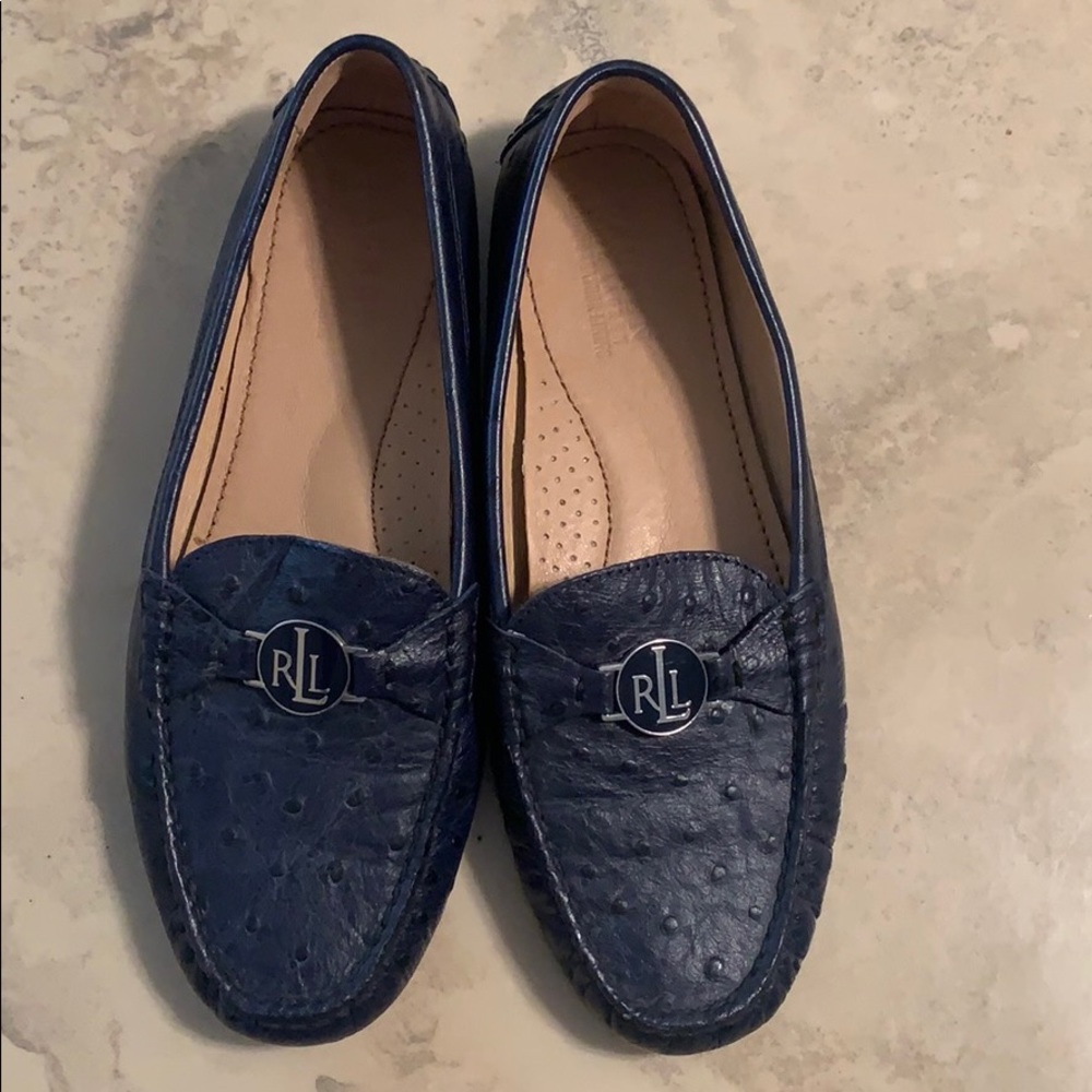 Ralph Lauren Blue Loafers Size 8